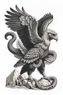 inca - the condor, puma, and serpent are three sacred animals that represent the heavens, the earth, and underworld. tattoo design idea