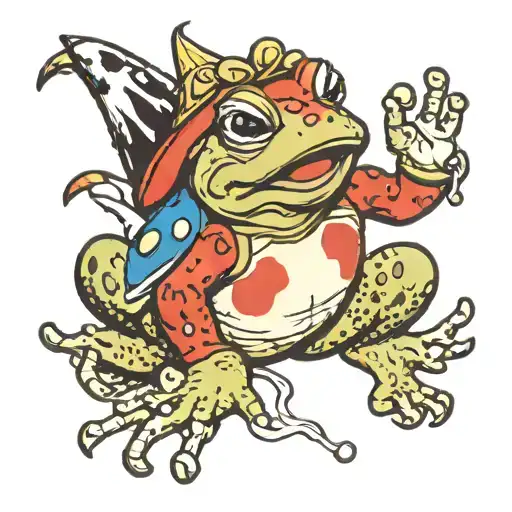 toad from Mario tattoo design idea