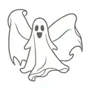 sheet ghost flashing  tattoo design idea