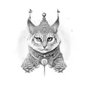 Pooja with emojis tattoo design idea