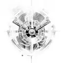 lightsaber with millenium falcon tattoo design idea