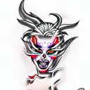 demon prostitute  tattoo design idea