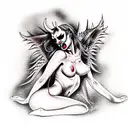 demon prostitute  tattoo design idea