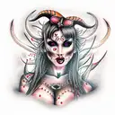 demon prostitute  tattoo design idea