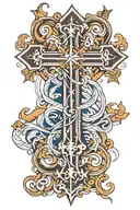 Nautical Cross tattoo tattoo design idea