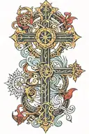 Nautical Cross tattoo tattoo design idea