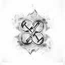 Nordic runes intertwined with raven feathers tattoo design idea