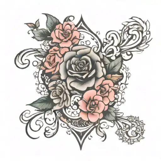 symbolizing 5 nieces, 1 nephew, 1 late nephew  tattoo design idea