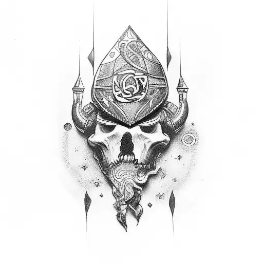 Mitologia Nórdica com nomes do pai Roberto e da mãe Laura tattoo design idea