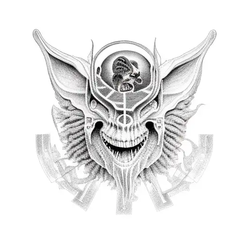 moloch eat ukrainian childrens tattoo design idea