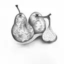 Pear  tattoo design idea