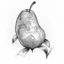 Pear  tattoo design idea