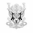 versace border tattoo design idea