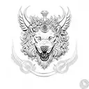 versace border tattoo design idea