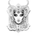 versace border tattoo design idea