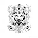 versace border tattoo design idea