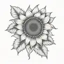 Sunflower "You are my sunshine" "My only sunshine"  tattoo design idea