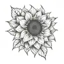 Sunflower "You are my sunshine" "My only sunshine"  tattoo design idea