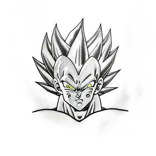 Vegeta tattoo design idea