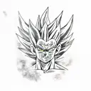 Vegeta tattoo design idea