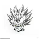 Vegeta tattoo design idea