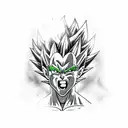 Vegeta tattoo design idea