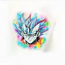 Vegeta tattoo design idea