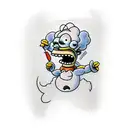 itchy from simpsons  tattoo design idea