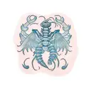 scorpio with "TRAN" in the image tattoo design idea