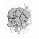 broccoli tattoo design idea