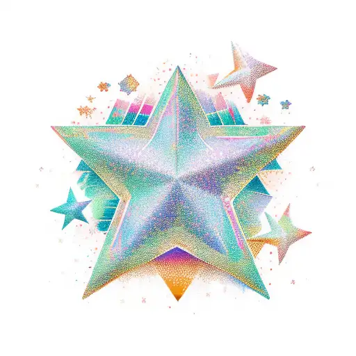 sexy stars tattoo design idea