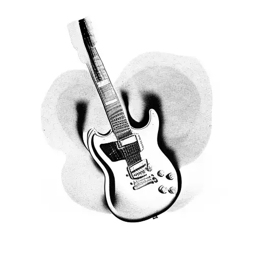 Les Paul Guitar & Fender Stratocaster tattoo design idea