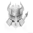  templar knight  tattoo design idea