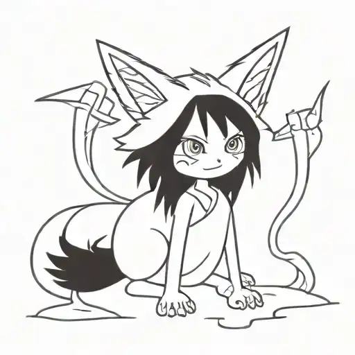 kurama tattoo design idea