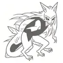 kurama tattoo design idea