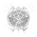 cyberware black on white full arm tattoo design idea