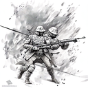 war and peace  tattoo design idea