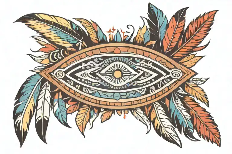 native american armband design tattoo design idea