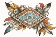 native american armband design tattoo design idea