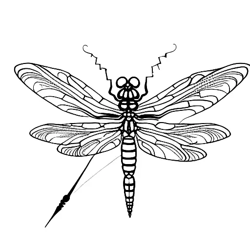 Dragonfly tattoo design idea
