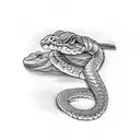 rattlesnake tattoo design idea