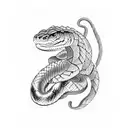 rattlesnake tattoo design idea