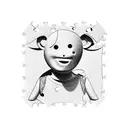 Jigsaw's puppet with a puzzle piece missing tattoo design idea