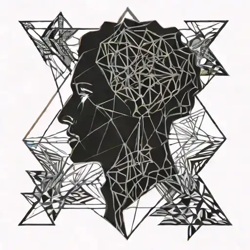 survivor silhouette emerging tattoo design idea
