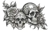 memento vive memento mori tattoo design idea