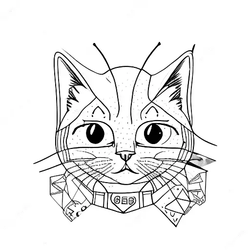 salem sabrina's cat who talk tattoo design idea