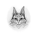 salem sabrina's cat who talk tattoo design idea