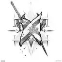 The word "Bravo" with a Cuban flag tattoo design idea