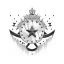 The word "Bravo" with a Cuban flag tattoo design idea