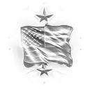 The word "Bravo" with a Cuban flag tattoo design idea